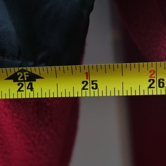 Disney Mickey‎ Mouse Pieced Fleece Jacket Size Large Red Black - Picture 3 of 7